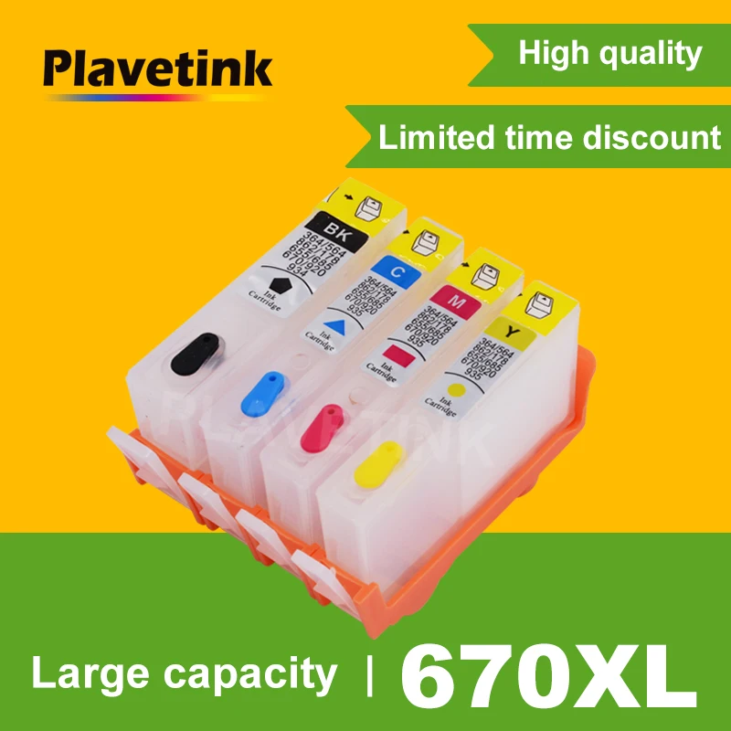 Чернильный картридж Plavetink для HP 670 XL Запасные картриджи принтера HP670 Deskjet Ink Advantage