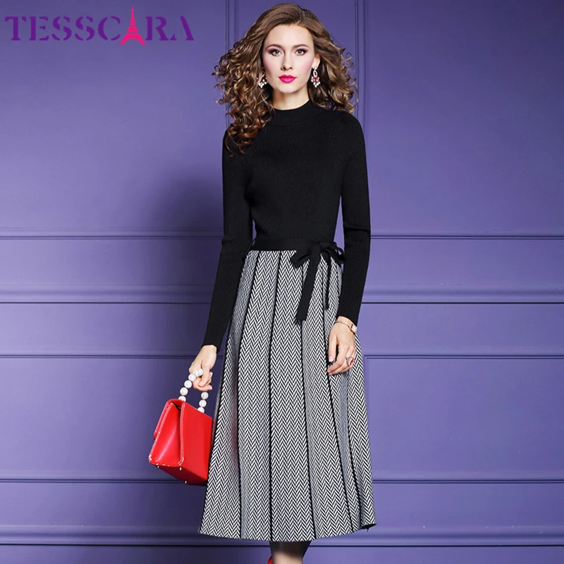 Sweater Dress Women Autumn Winter 