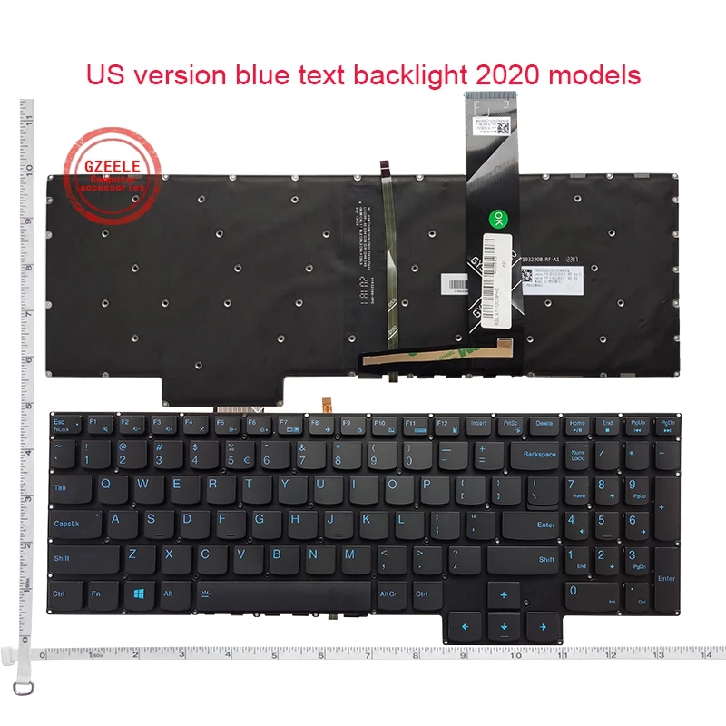 Teclado us uk ru para Lenovo Legion 515ach6h 5-15ach6h 16ach06 15ach-06 15ith6 15ith6h Retroiluminado