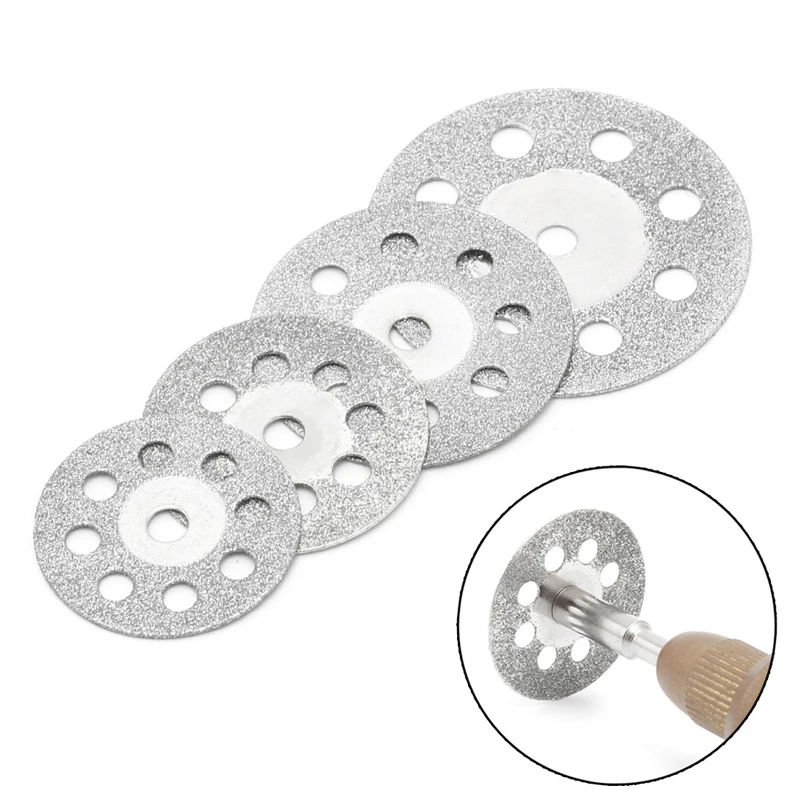 5Pcs/set 20/22/25/30 Dremel Accessories Diamond Grinding Wheel Saw Circular Cutting Disc