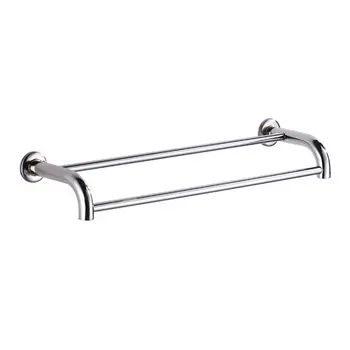 

Multifunctional Stainless Steel Anti-rust Towel Rack Toilet Bathroom Washroom Storage Rack Holder Household Hanging Bar Rod
