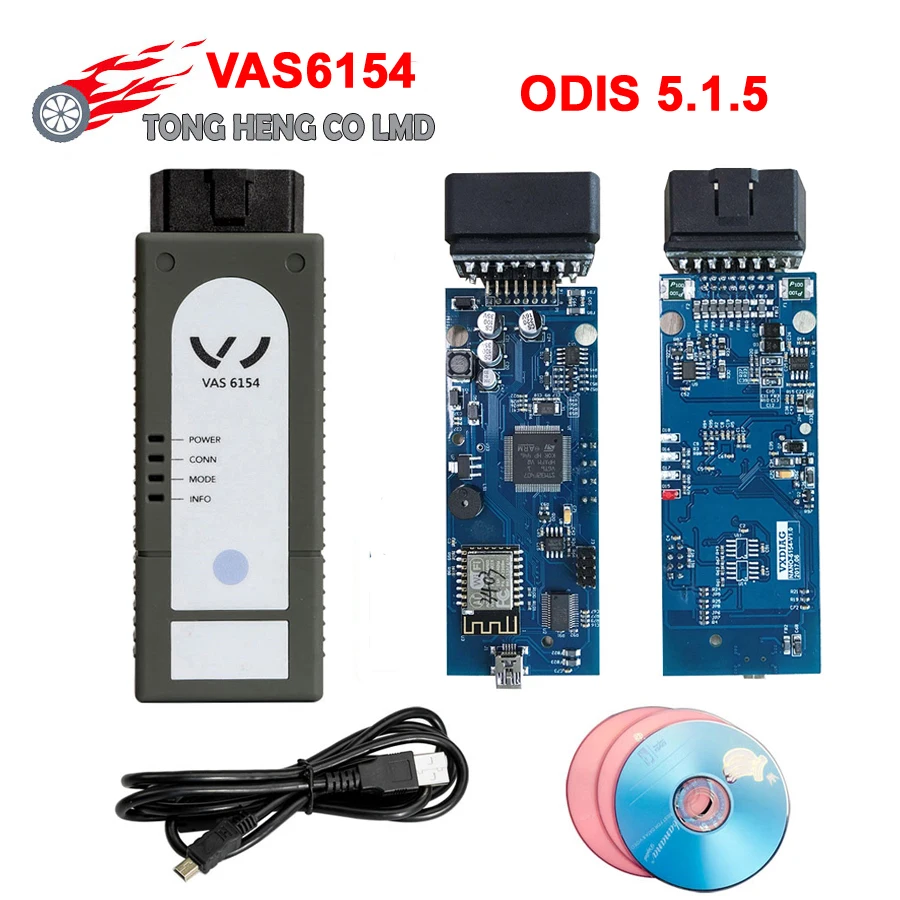 VAS6154 ODIS 5.1.5 wifi VAG Диагностический инструмент VAS 6154 лучше, чем VAS5054 Поддержка UDS