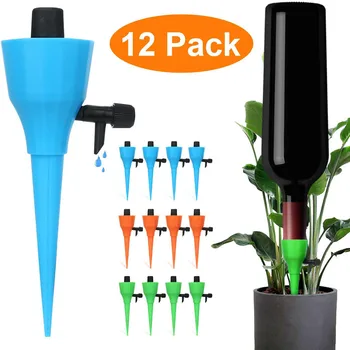 

12Pcs Automatic Watering Irrigation Kits Garden Plant Water Dispenser Watering Spikes Flower Plant Drip Irrigation Devices #LR3