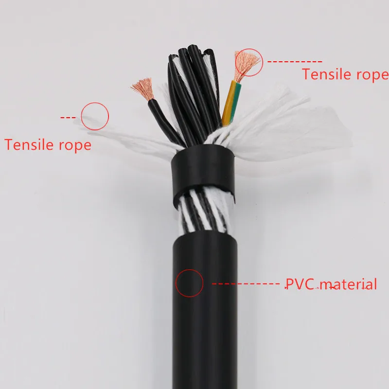 22AWG/20AWG/18AWG 10/12/14/16 core Транспортировочная лента кабель 5 м гибкий провод с ПВХ