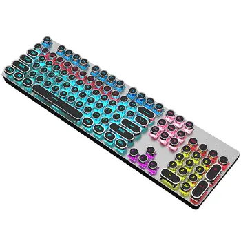 

Game Mechanical Keyboard Steampunk Mechanical Keyboard Internet Cafe Gaming Keyboard 104 Keys Mechanical Keyboard