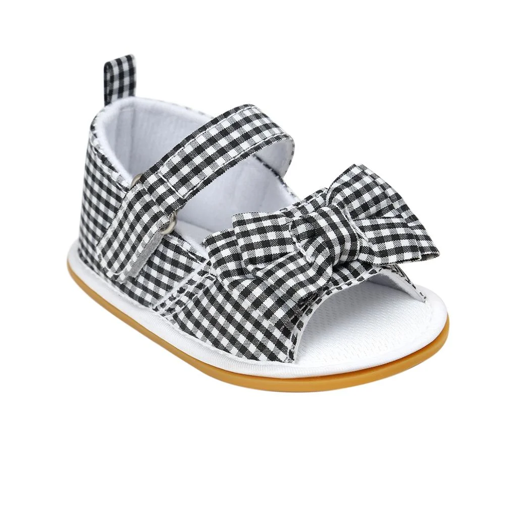 Baby summer soft rubber bottom bow sandals