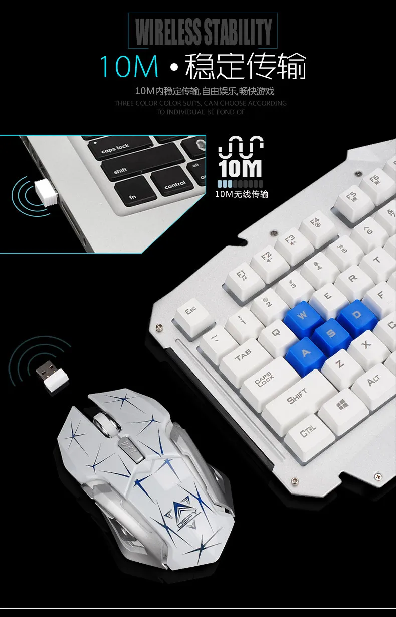 "Oimaster" Hk1600 беспроводная клавиатура и мышь Металлический Набор EBay AliExpress