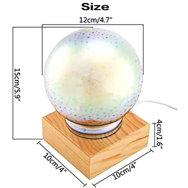 LUOZZY Projetor de bola de cristal estrelada lâmpada de atmosfera