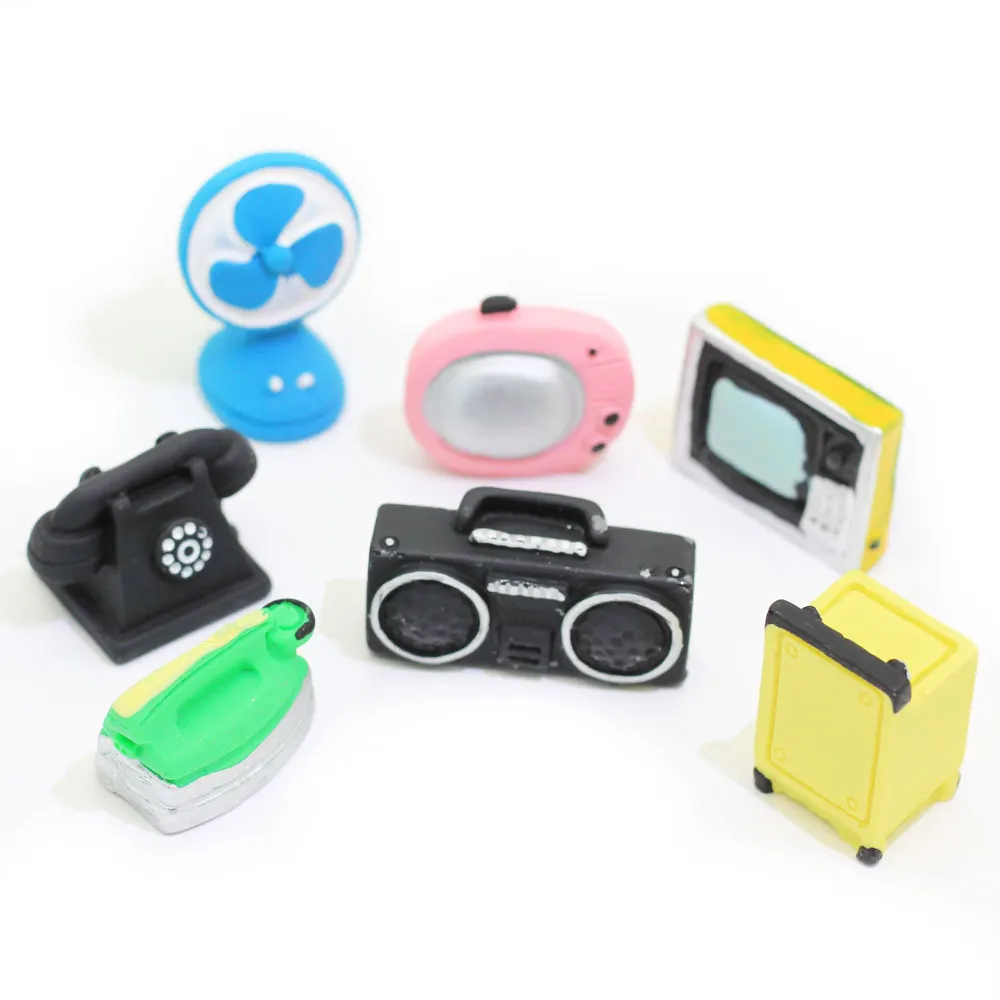 20/50Pcs Kawaii Cute Baby Pink Tv Set Cabochon Elettrodomestici Vintage Cabochon Fornitore Di Gioielli