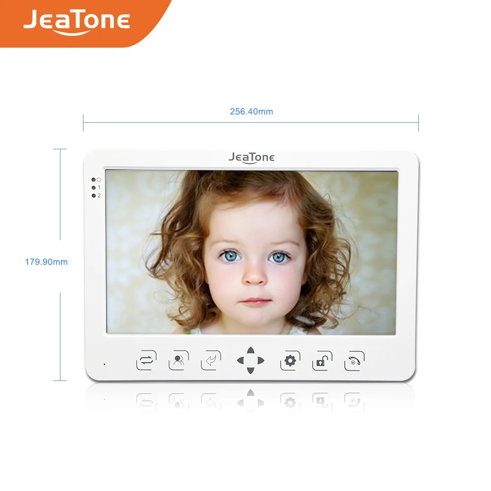 JeaTone 7/10 дюймовый белый TFT ЖК монитор цветной интерком для дома видеодомофон