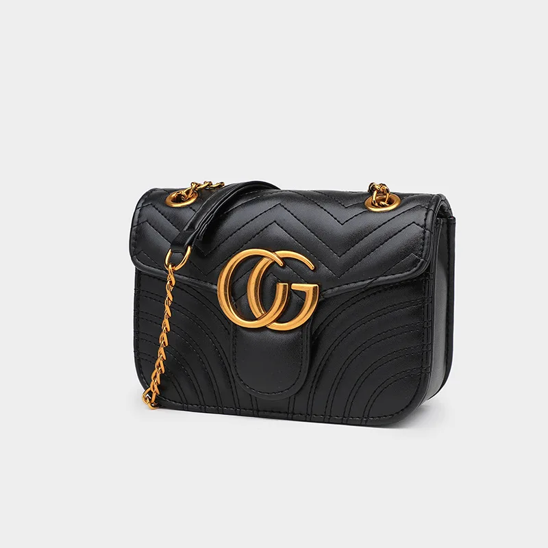 

MAIDINI 2020 New Style Bag with Chain Wave Pattern Shoulder Oblique Sheepskin GG Buckle Small Square WOMEN'S Bag Bag