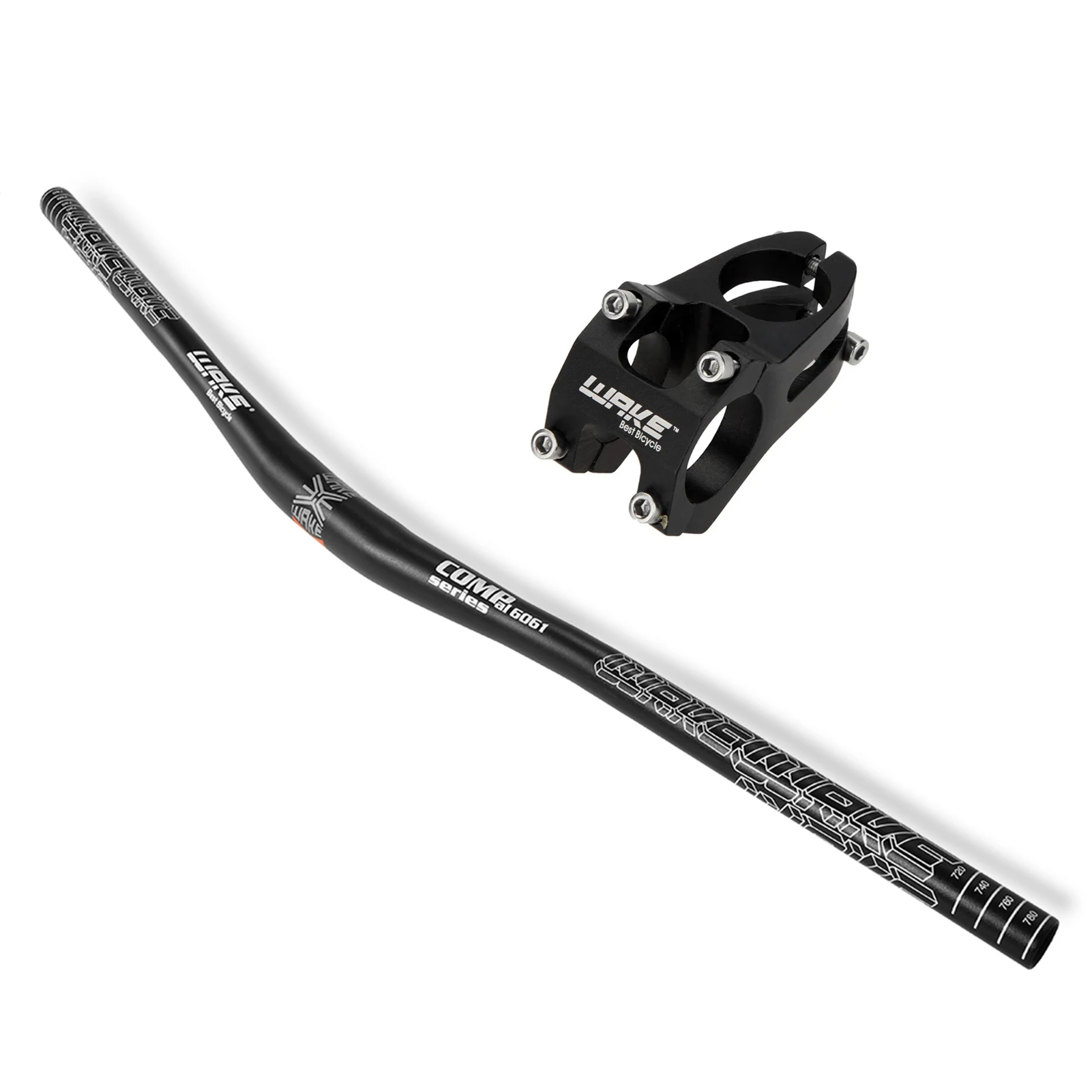 WAKE 780*31.8 MTB Road Bike Handlebar Aluminum Alloy Flat bar Bicycle