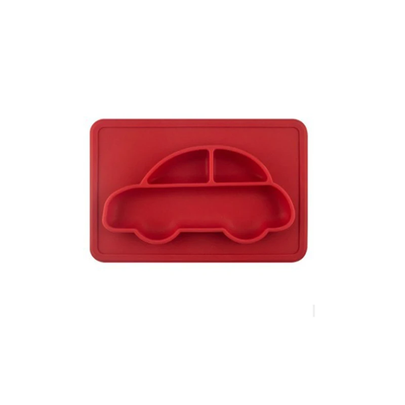 Pratos do Bebê Utensílios de Mesa Deslizamento do Bebê Infantil Tigelas Bebê Menino Meninas Placa Crianças Recipiente Comida Louça Anti Placemat 7 meninas placa utensílios de mesa crianças recipiente