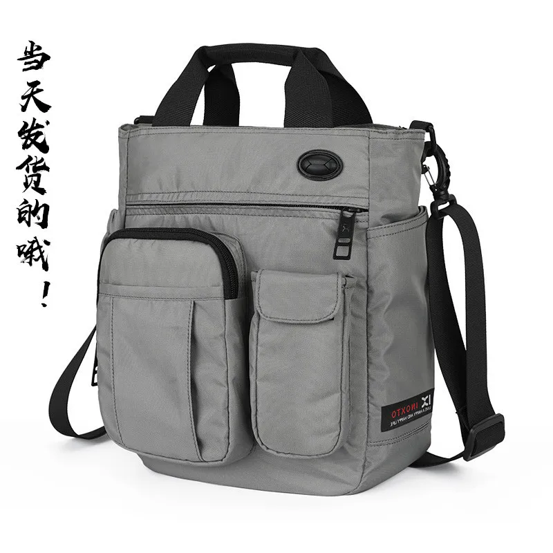 

Large-Volume Men Outdoor Shoulder Bag Business Casual Sportsman Multi-functional Single-shoulder Bag Exhibition Travel Bag Equip