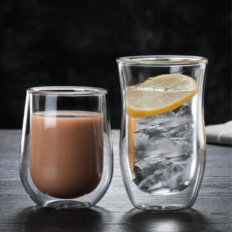 200/250 ml Creative Drinking Glasses Double Bottom Mug Coffee Glass Cup Elegant Juice Milk Tea Shot with Dragon Egg Shape | Дом и сад