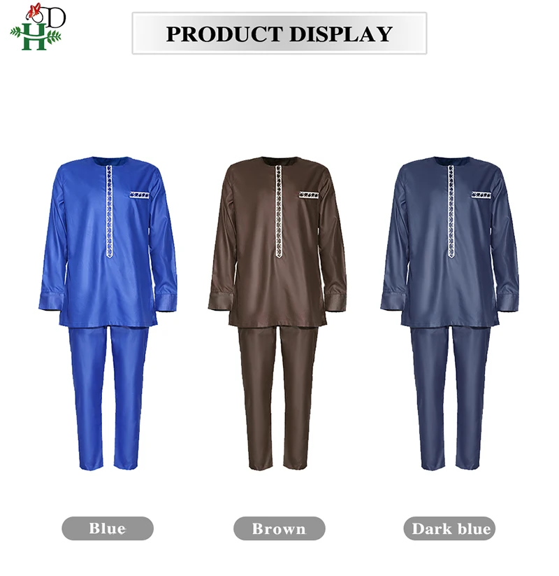H \u0026 D Mens Dashiki Shirt Pants Suit Plus Size uomo abiti africani Top  manica lunga con Set di pantaloni 2PC Outfit ricamo abbigliamento|Africa  Clothing| - AliExpress