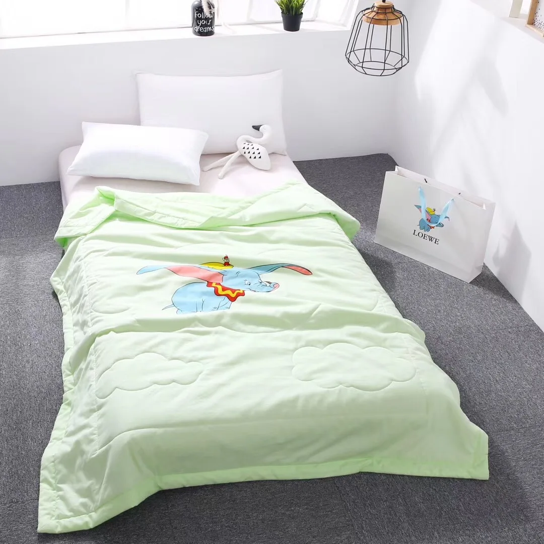 Disney кондиционер Стёганое Одеяло Лето Прохладный одеяло Дамбо химическое волокно милый здоровье Защита окружающей среды удобные c