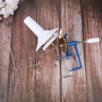 

1Pc Household Wool Winder Holder Shaker Hand Operated Yarn Winding Machine Sewing Accessories (Blue)