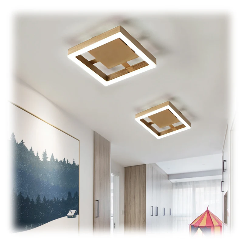 

Modern Ceiling Lmap Luminaire plafonnierGold Round Square LED Aisle cloakroom kitchen entrance hallway balcony ceiling Lights