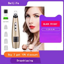 Удаление черных точек вакуум 5 уровень всасывания мощность черных точек нос прыщей экстрактор черных точек всасывание Электрический Очиститель пор