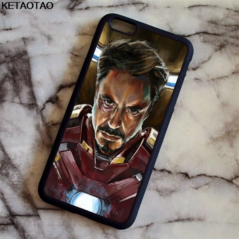 KETAOTAO Marvel Мстители чехол для телефона s для iPhone 4S SE 5C 5S 6S 7 8 Plus X XS XR 11 Pro Чехол Мягкий ТПУ резиновый силиконовый - Цвет: Оранжевый