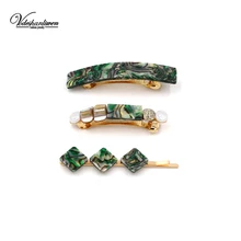 Модная акриловая заколка Vodeshanliwen ZA для женщин, трендовые заколки для волос с искусственным жемчугом, свадебные ювелирные аксессуары