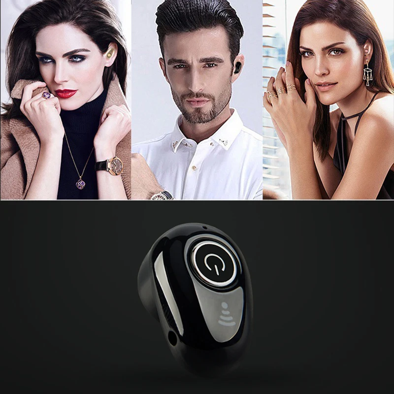 S650 мини беспроводные Bluetooth наушники гарнитура в ухо стерео гарнитура с микрофоном невидимые наушники для iPhone XR телефон