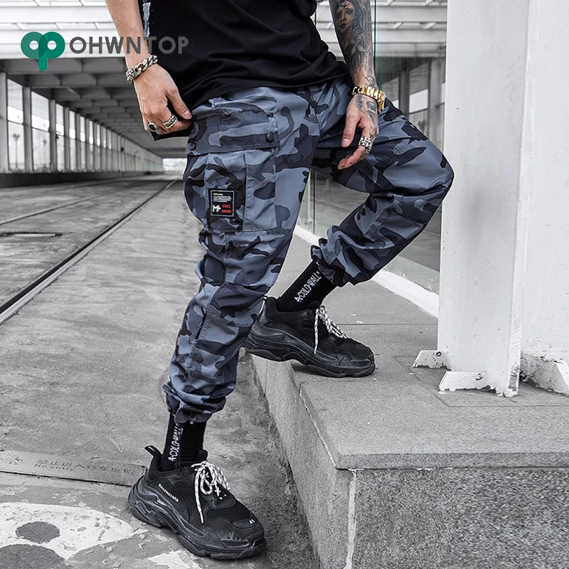 

Men's Camouflage Joggers Pants Hip Hop Casual Male Tatical Joggers Trousers Fashion Casual Military Style Pants Streetwear Pants