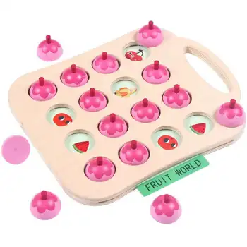 

Children Kid Memory Training Matching Pair Game Early Education Interactive Toy Parent Child Link Up Chess Game Toys For Kids