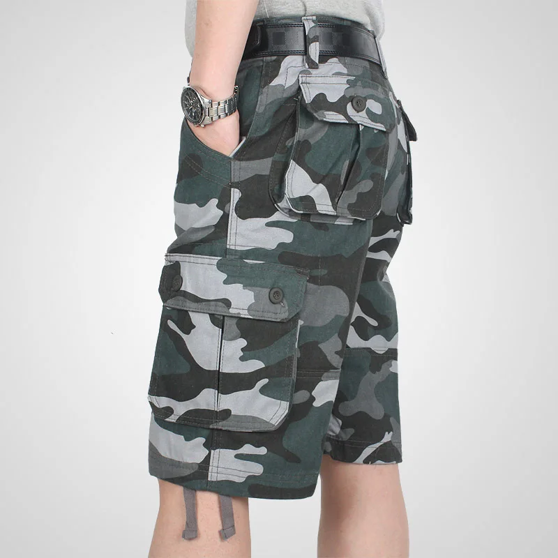 Summer Cargo Shorts Men Camouflage Camo Casual Cotton Multi-Pocket Baggy Bermuda Streetwear HipHop Military Tactical Work Shorts,cotton shorts,cargo shorts,cotton cargo shorts,casual shorts