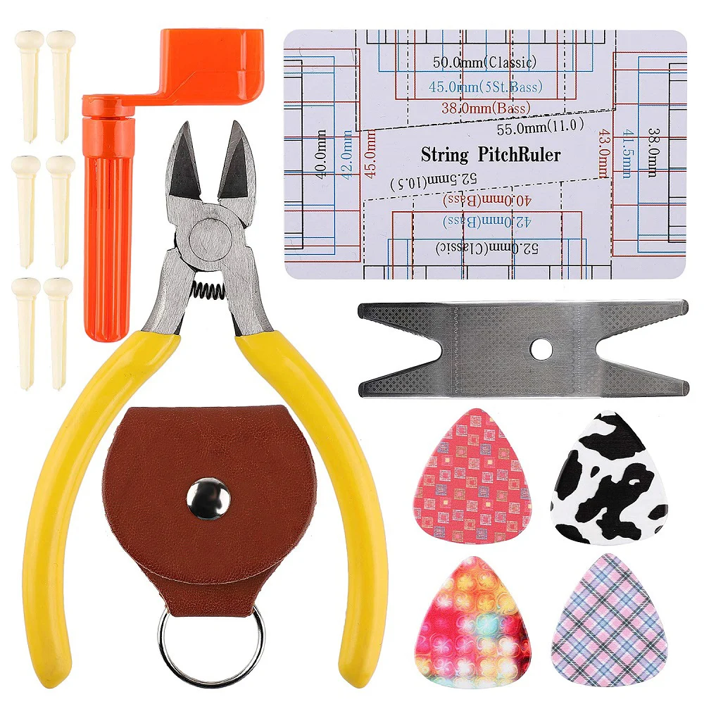 Набор инструментов для ремонта гитары электрическая акустическая гитара