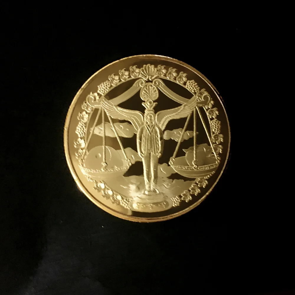 

Twelve Constellation Lucky Gold Coin Libra Commemorative Coin