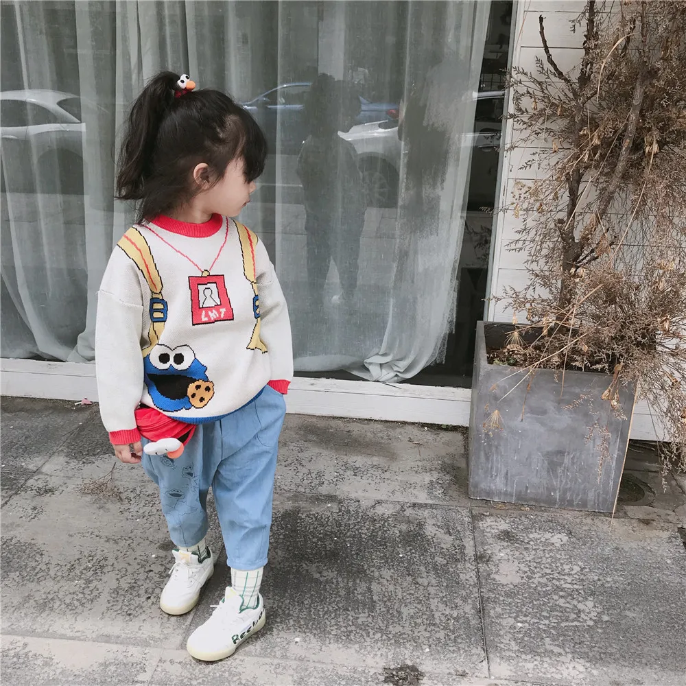 Tonytaobaby/осенне-зимняя одежда новая детская одежда для мальчиков и девочек хлопковый свитер Рождественский свитер с длинными рукавами
