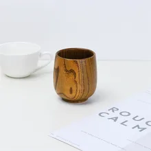 Деревянная чашка примитивная ручной работы из натурального дерева кофейная Чайная Кружка Прочный трав#4S16