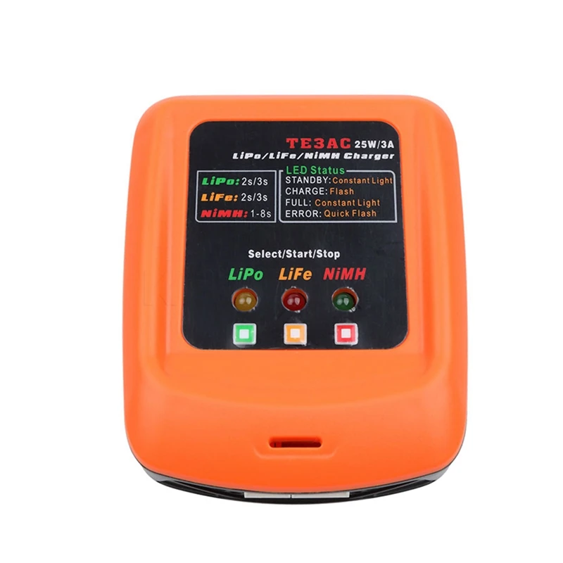 Профессиональное зарядное устройство Te3Ac 25 Вт/3A для 2S 3S Lipo/2S Life/1 8S Nimh батарея