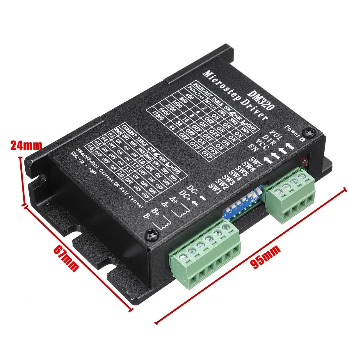 NEMA11 шаговый двигатель с ЧПУ Драйвер 0.3а-2.0а двойной постоянный ток ШИМ привод выход соответствующий привод Для Nema11 мотор Новое поступление