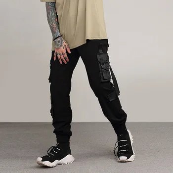 

Original Tide Brand New Casual Pants Men's Streamers Multi-bag Overalls Stretch Four Seasons Men's Pants Tide