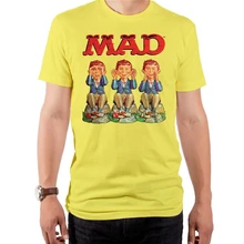 Authentic Mad Magazine Alfred Neuman See Hear Speak взрослая футболка Размеры s m l X 2X