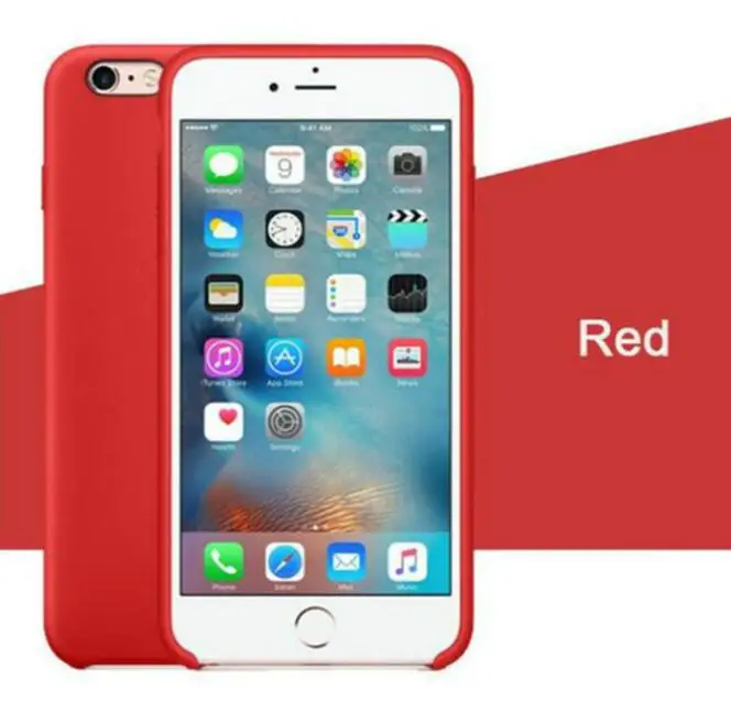 Red Роскошный силиконовый чехол с логотипом для iPhone 6 6s 7 8 Plus Xs Max XR X, чехол для Apple iPhone 11 Pro Max, чехол для телефона Capa - Цвет: Red