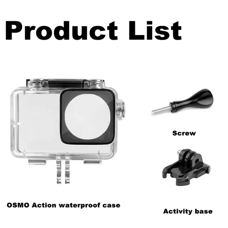 Sports Camera Waterproof Housing Case Brand New For DJI Osmo Action Diving Waterproof Box Housing Accessories