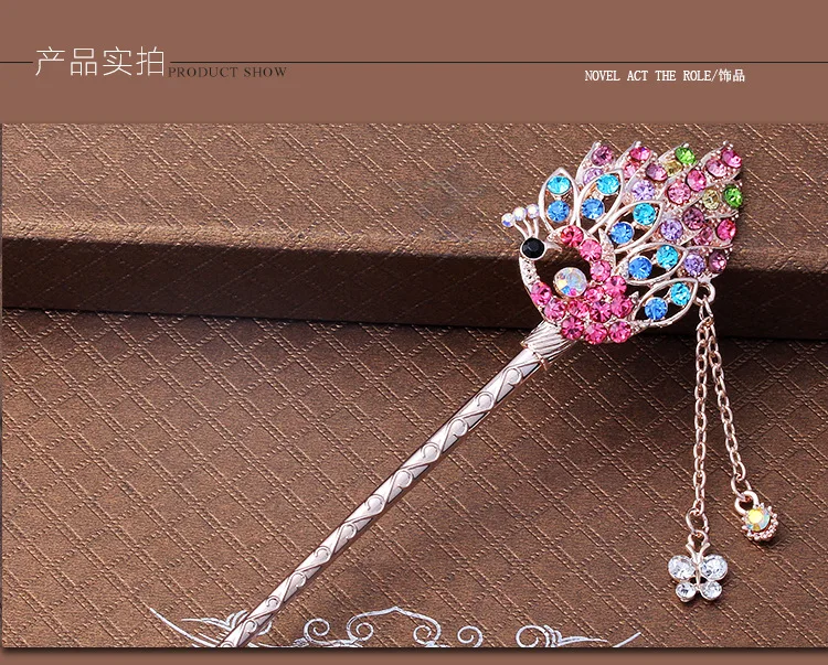 Аксессуары для волос Классическая заколка в стиле ретро с кисточками шпилька с кристаллами сплав головные уборы шпилька