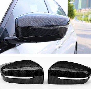 

TOP -Car Carbon Fiber Side Rear View Mirror Cover Replacement For-BMW 5 Series G11 G12 G30 G38 2017-2019