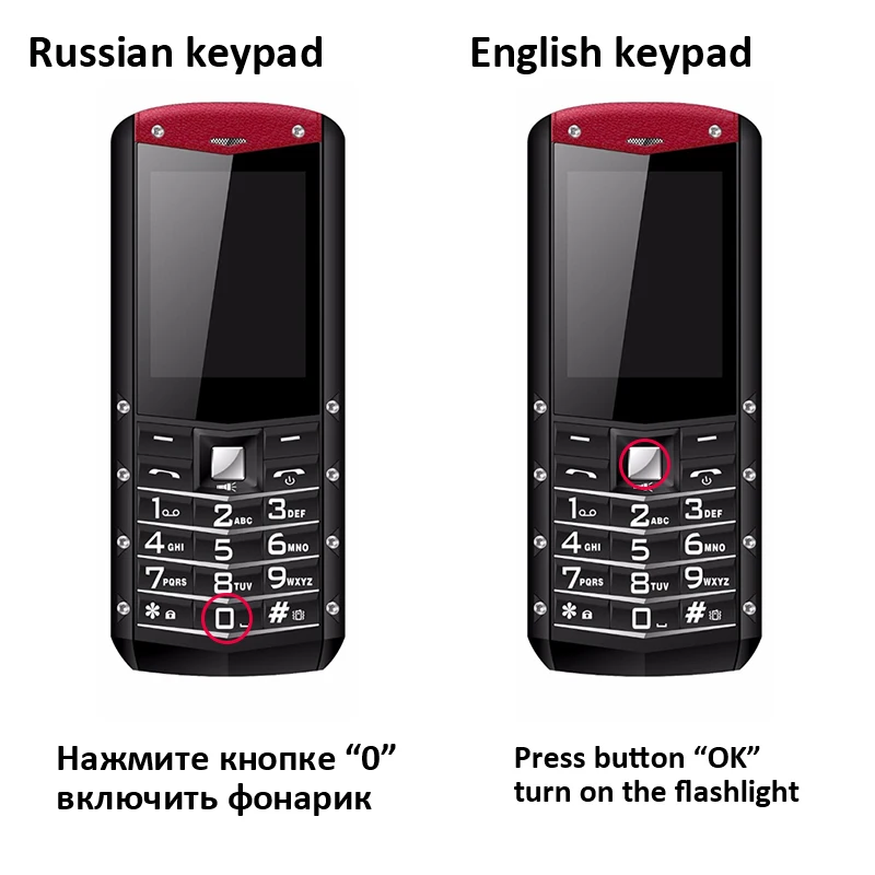 Original Russian Keyboard IP68 Waterproof
