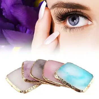 

False Eyelash Extension Rack Tray Cushion Resin Square For False Makeup Glue Eyelash Eyelash Extension Holder E5H9