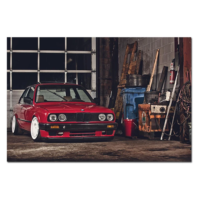 E30 Dolphinbmw E30 M2 Competition Canvas Art Print - Waterproof Ink,  Unframed