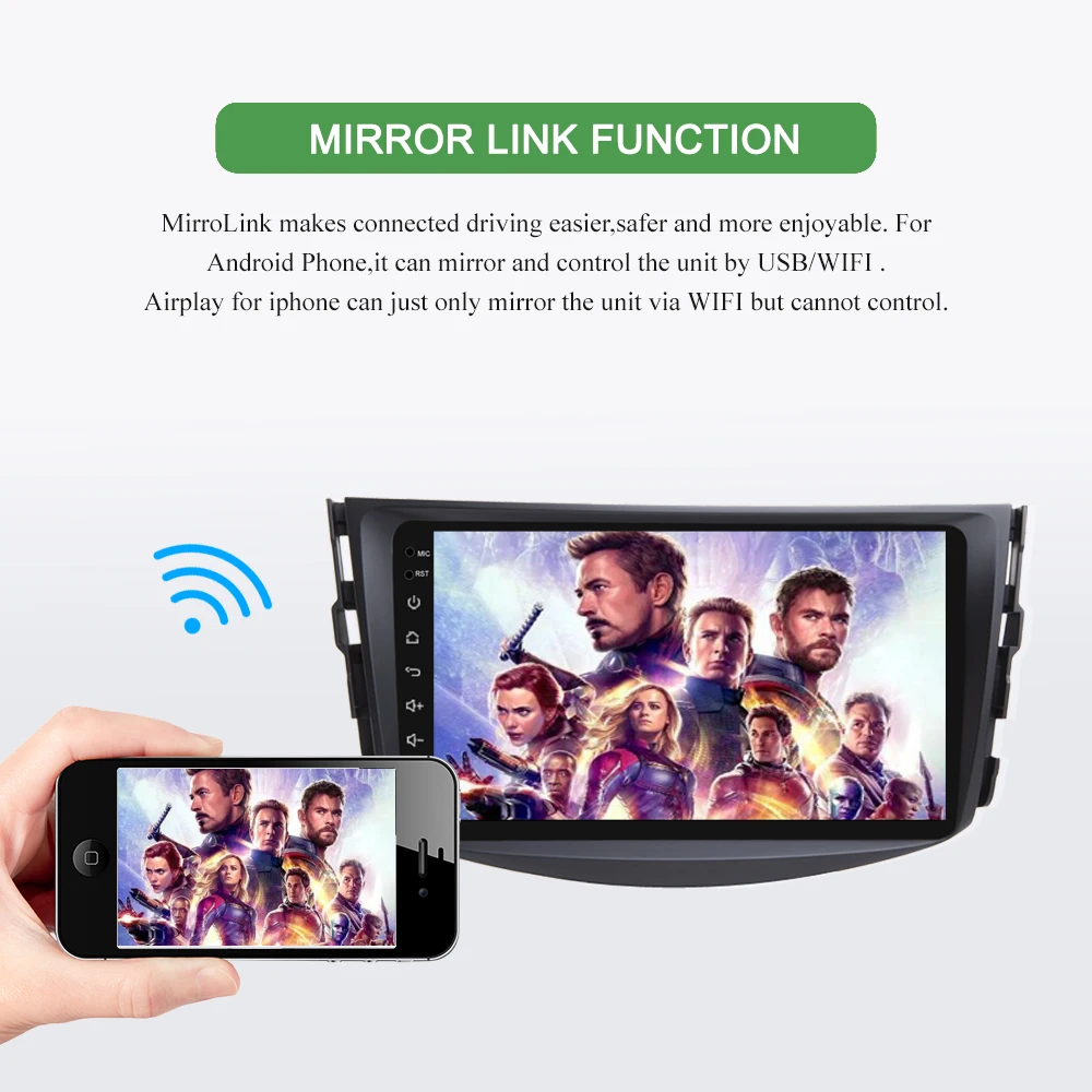 Sale Bonroad  Android 9.0 Car multimedia playr for Toyota rav4 2007 2008 2009 2010 2011 Car DVD GPS Navigation palyer Ram 2G Rom16G 13