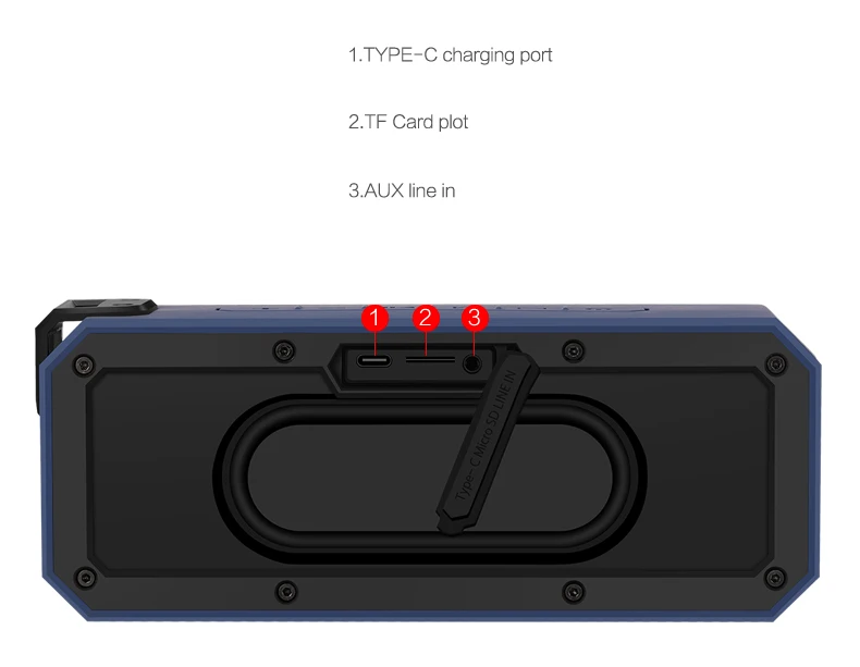WESDAR WBS-K55 DSP стерео HiFi Bluetooth динамик IP66 водонепроницаемый портативный истинный беспроводной стерео функция открытый динамик