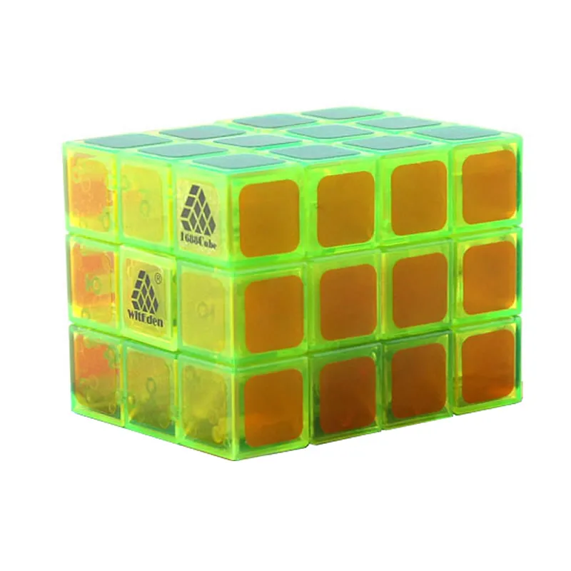 Высокое качество, Cuboid WitEden, 3x3x4, магический куб, головоломка, Neo speed, Wisdom, рождественский подарок, идеи, детские игрушки для детей - Цвет: Transparent Green
