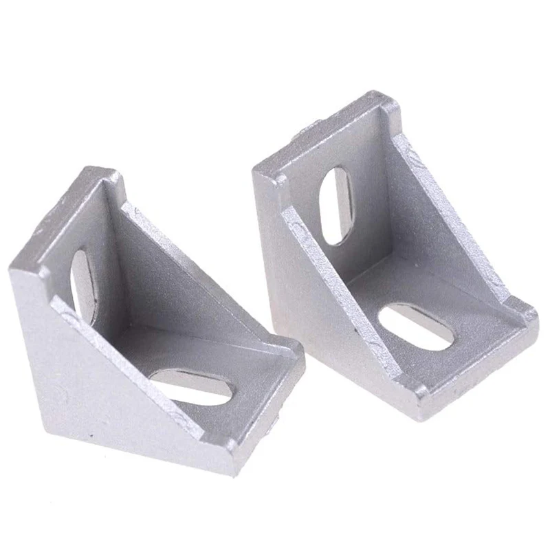 

20Pcs/ Lot 3030 Corner Brackets Fasten L Connector For 3030 Aluminum Profile Corner Fittings Angle Decorative Accessories