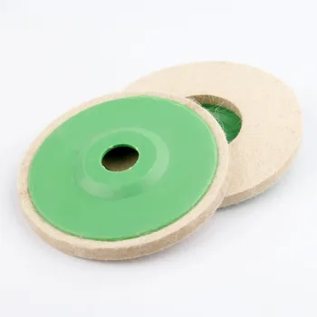 

5in 125mm Wool Felt Grinding Wheel Pad Polishing Disc Buffer Polisher Tools for furniture and wood marble